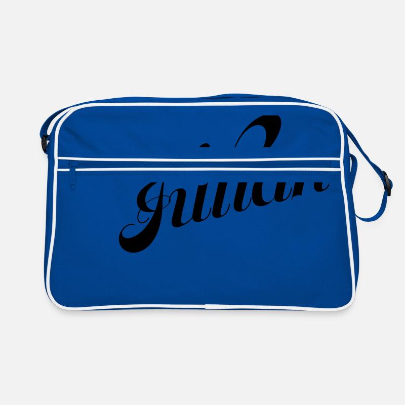 julien - Sac Retro - bleu/blanc