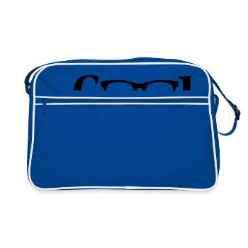 Lunettes / verres translucides frais - Sac Retro - bleu/blanc - Devant