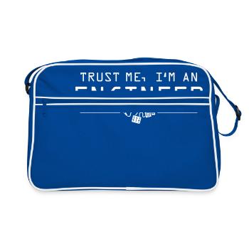 Trust me I'm an engineer - Retro Bag - blue/white - Front