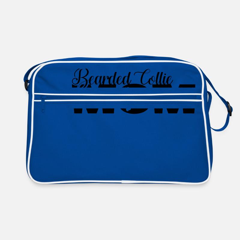 Bearded Collie Mom Mama Hundemama Retro Tasche