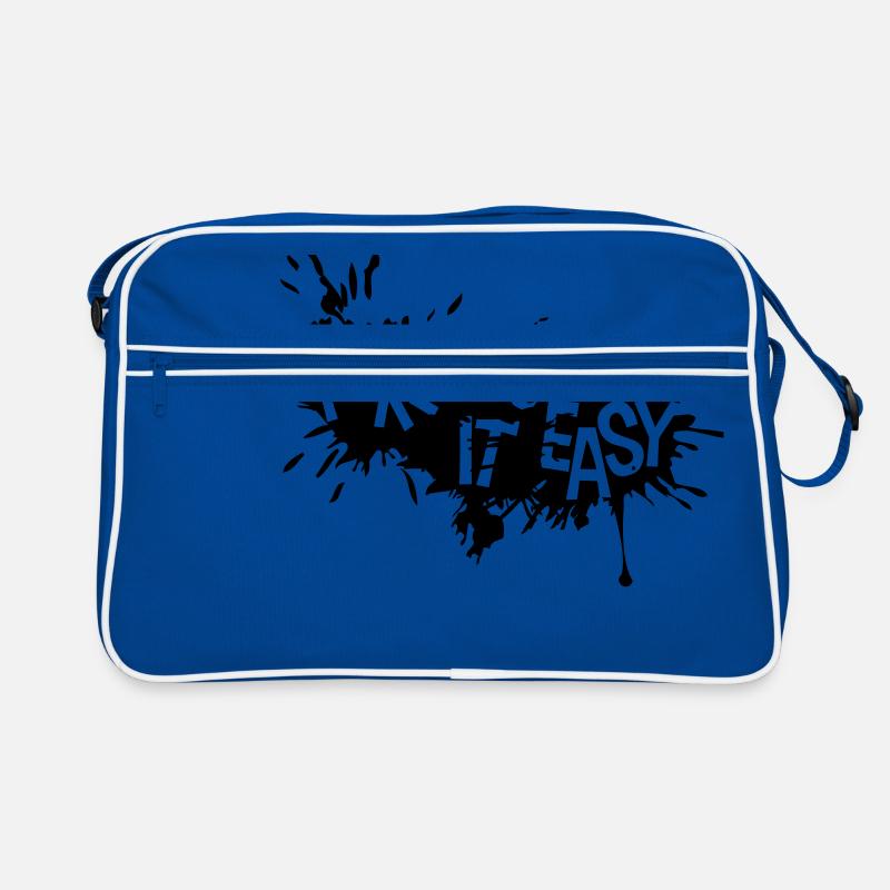 paint drops graffiti blob splash take it log Retro Bag