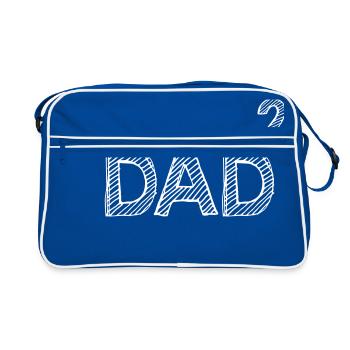 dad 2 - Future father - Retro Bag - blue/white - Front
