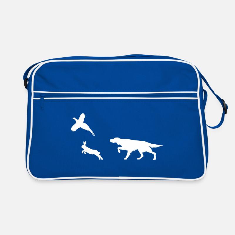 Irish Setter - Bunny & Pheasant - Silhouette Retro Bag