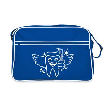 Tooth fairy / tooth fairy (1c) - Retro Bag - blue/white - Front