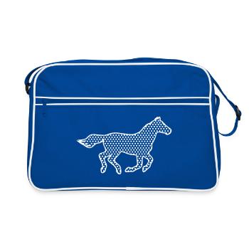 Pony équitation Rider - Sac Retro - bleu/blanc - Devant