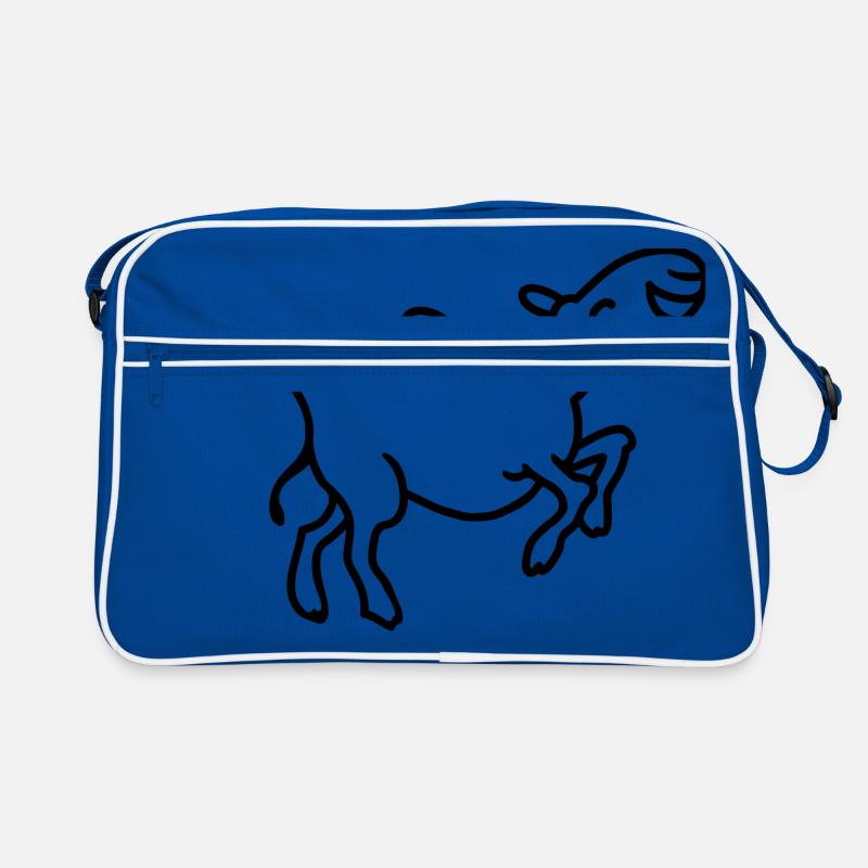 Kamel hat Spaß - line Retro Tasche