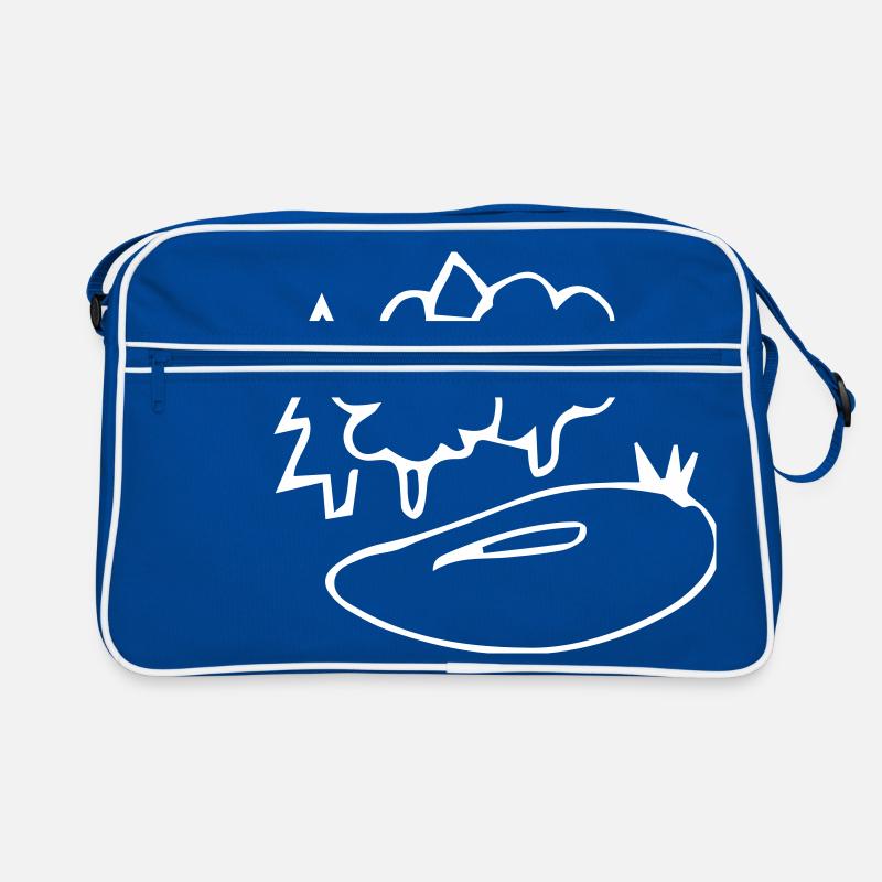 Waldsee,Wald,Teich,Landschaft,Reflexion,Fluss,Baum Retro Tasche