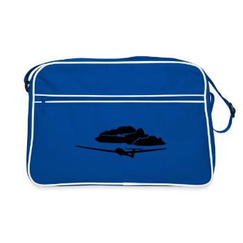 Glider Glider Glider Pilot Pilot - Retro Bag - blue/white - Front