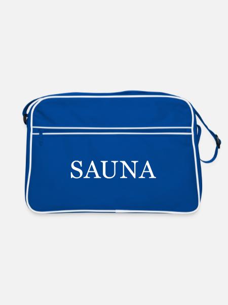 Sauna - Retro Bag - blue/white - Front