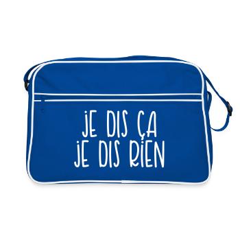 Je dis ça je dis rien - Sac Retro - bleu/blanc - Devant
