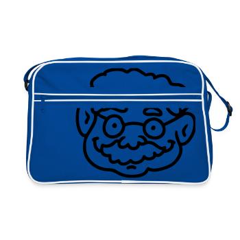 Opa - scientifiques - ligne - Sac Retro - bleu/blanc - Devant