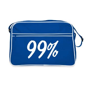 99% - Retro Tasche - Blau/Weiß - Vorne