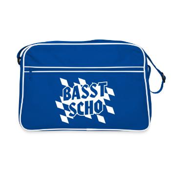 État libre de Bavière couleurs Basst scho - Sac Retro - bleu/blanc - Devant