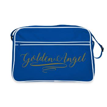 Ange d'or | style or métallique - Sac Retro - bleu/blanc - Devant