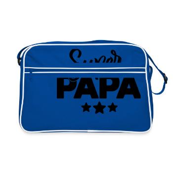 Grand papa fête des pères - Sac Retro - bleu/blanc - Devant