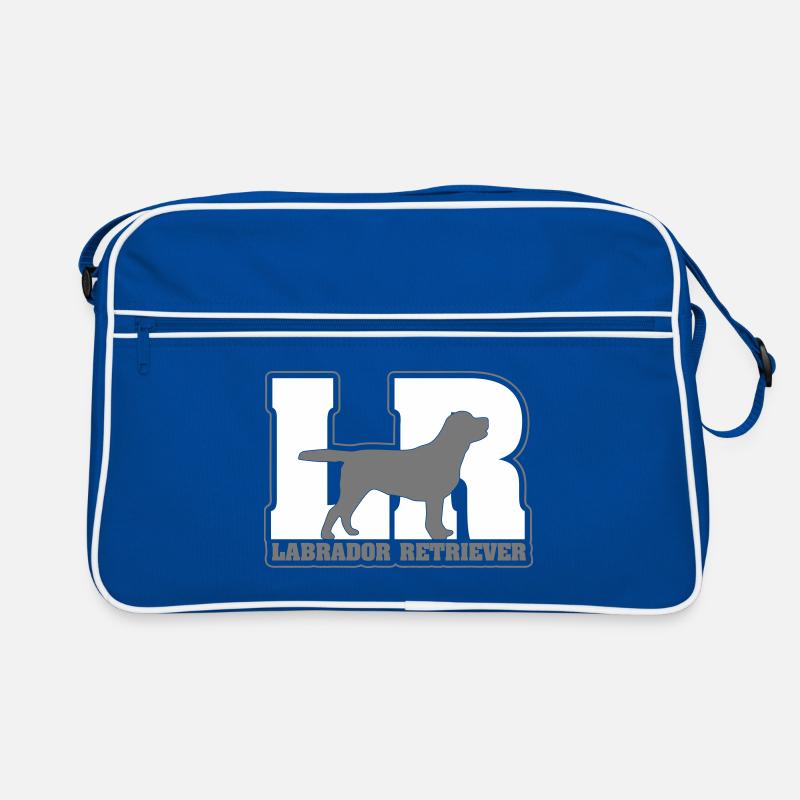 LABRADOR RETRIEVER LR - Sac Retro - bleu/blanc