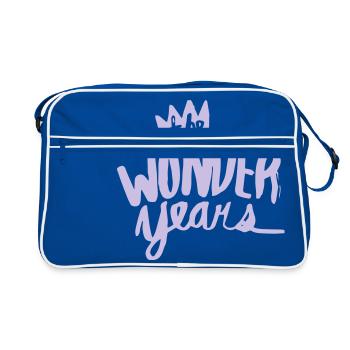 Les années Wonder - des années d'émerveillement - Sac Retro - bleu/blanc - Devant