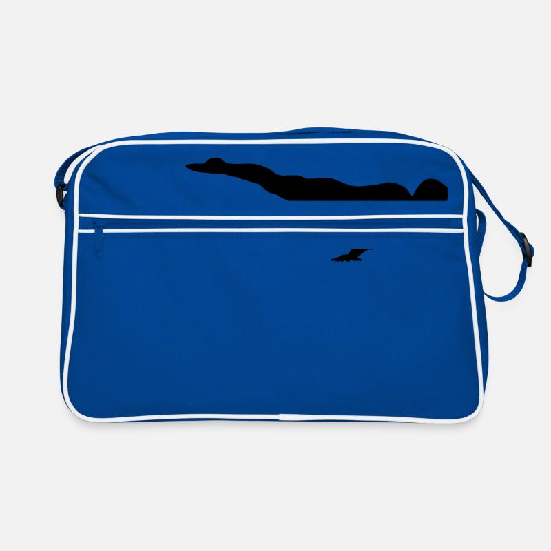 Turnen, Turner - Retro Tasche - Blau/Weiß