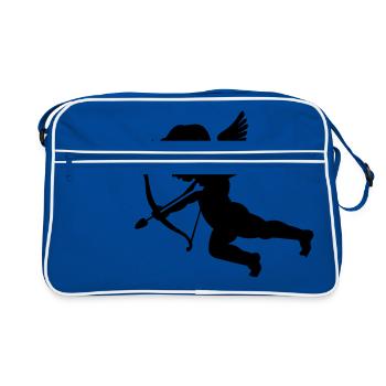 Cupid 1 - Retro Tasche - Blau/Weiß - Vorne
