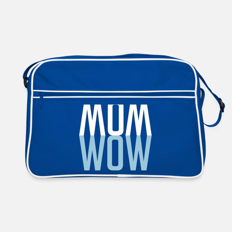 MOM WOW - Muttertag für die beste Mutter Retro Tasche