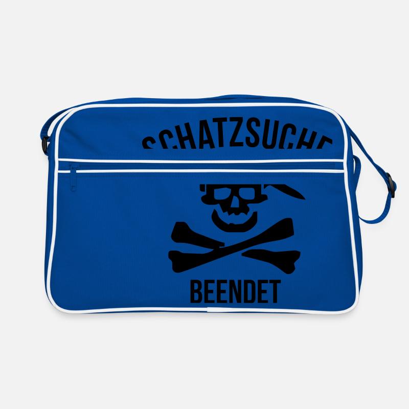 Schatzsuche beendet Retro Tasche