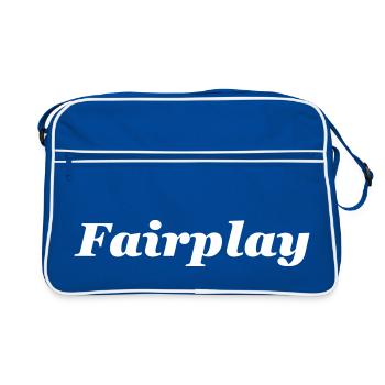 Fair play - Retro Bag - blue/white - Front