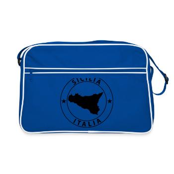 Sicilia Design - Sac Retro - bleu/blanc - Devant