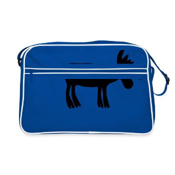 moose - Retro Bag - blue/white - Front