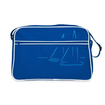 voile - Sac Retro - bleu/blanc - Devant