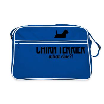 CAIRN TERRIER whatelse - Sac Retro - bleu/blanc - Devant