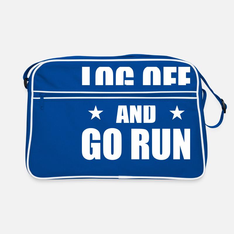 Déconnectez-vous et allez courir - Courir comme une bête - courir Sac Retro