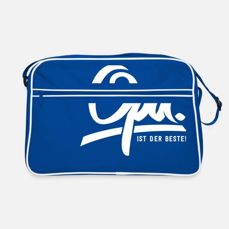 Grand-père est le meilleur - Sac Retro - bleu/blanc