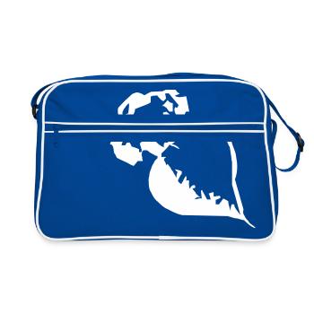 Tubercule de radis - Sac Retro - bleu/blanc - Devant