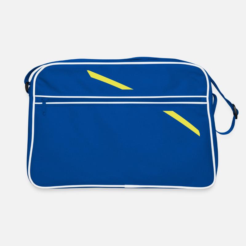 Strich Gelb Retro Tasche