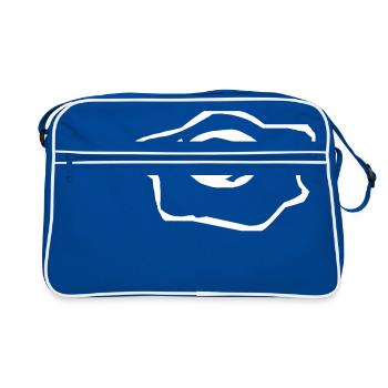 Œufs au plat - Sac Retro - bleu/blanc - Devant