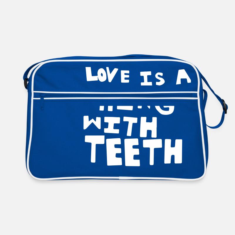 Love is a Thing with Teeth Retro Tasche