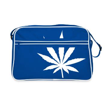 leaf - Retro Bag - blue/white - Front
