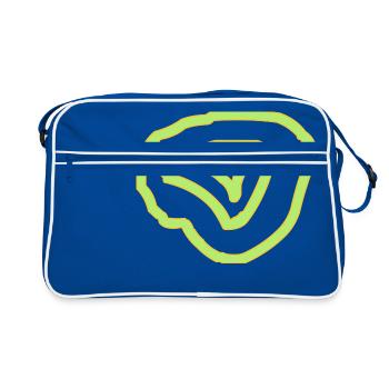 circles - Retro Bag - blue/white - Front