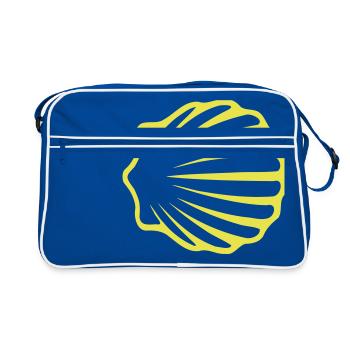 Scallop VII Yellow - Retro Bag - blue/white - Front