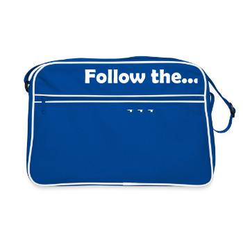 Follow the money - Retro Bag - blue/white - Front