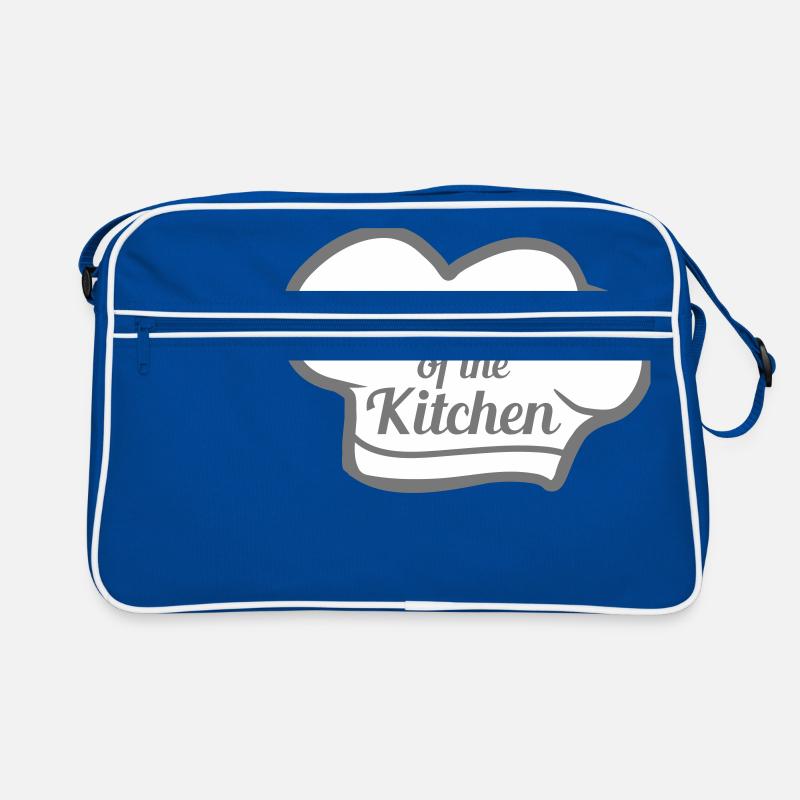 king of the kitchen king emblem chef hat hat c Retro Bag