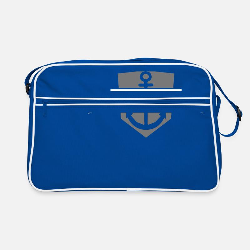 bannière bouclier blason nom de texte ancré ancre jeter Sac Retro
