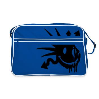 acidsmile - Sac Retro - bleu/blanc - Devant