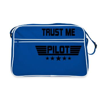 Drone Drone Quadrocopter Modèle de modèle cadeau pilote - Sac Retro - bleu/blanc - Devant