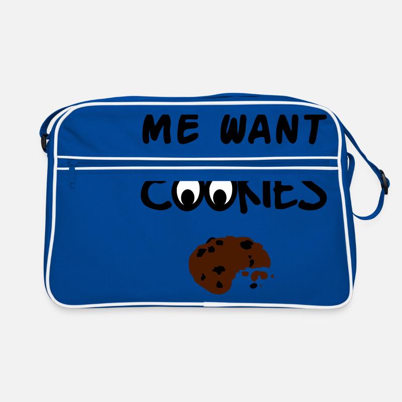 Me Want Cookies Retro Tasche