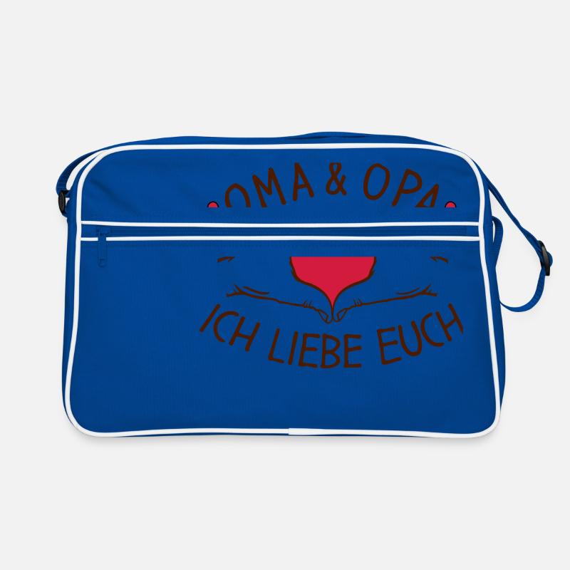 Oma und Opa ich liebe Euch Retro Tasche