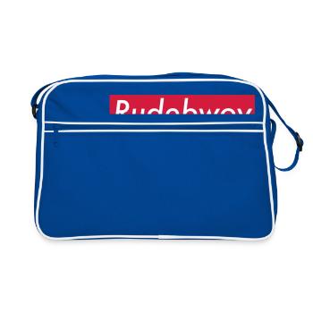 Boîte Rudebwoy rouge - Sac Retro - bleu/blanc - Devant