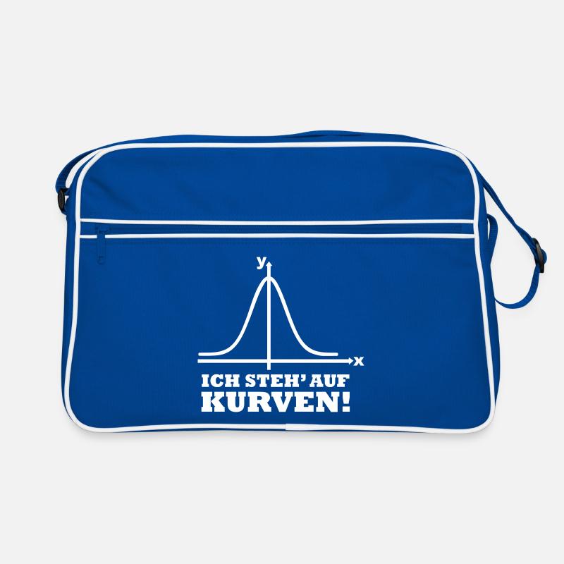 Ich steh auf Kurven! Retro Tasche