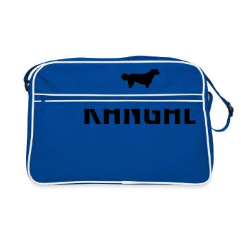 KANGAL Hunderasse - Retro Tasche - Blau/Weiß - Vorne