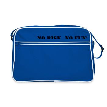 No risk no fun - Retro Bag - blue/white - Front